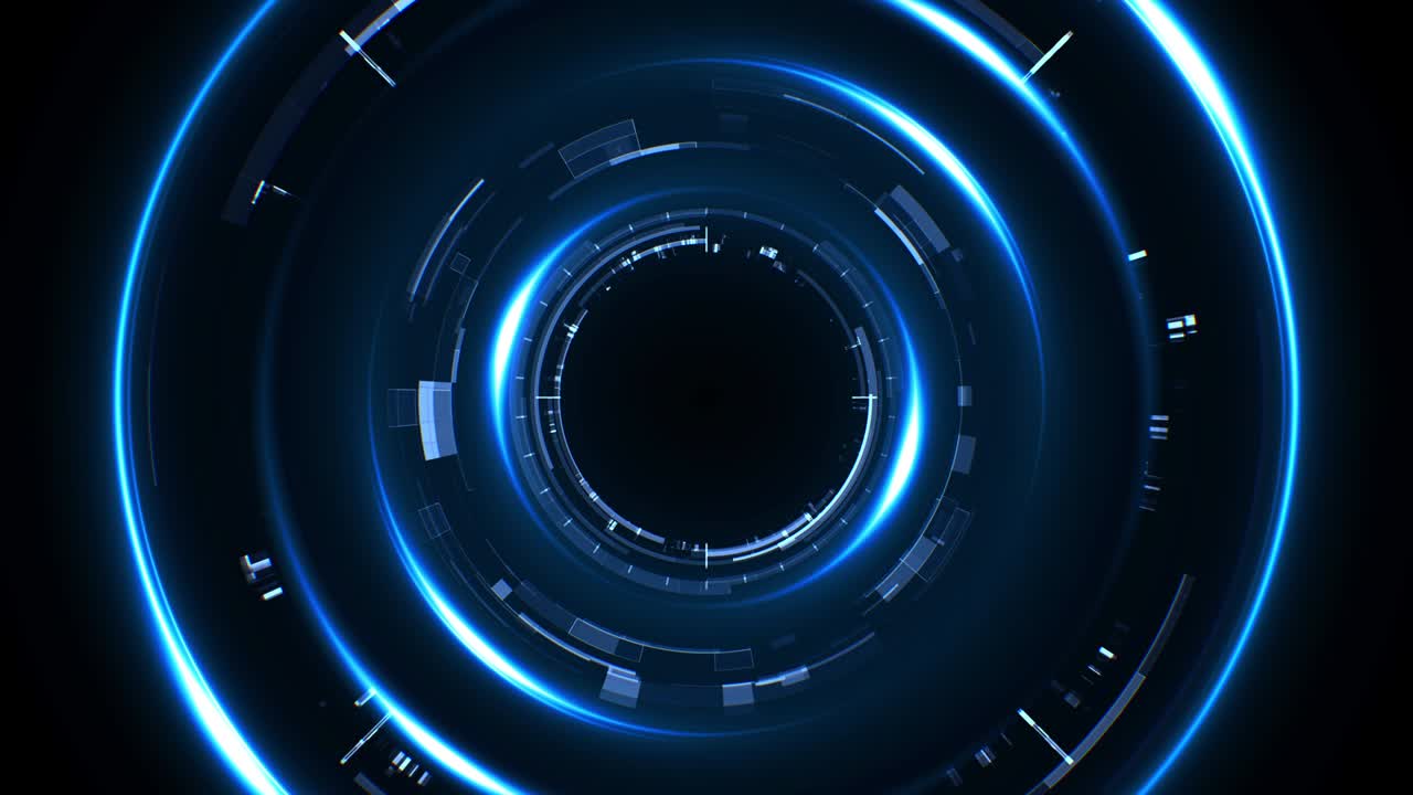 Round HUD background for cyberspace concept.