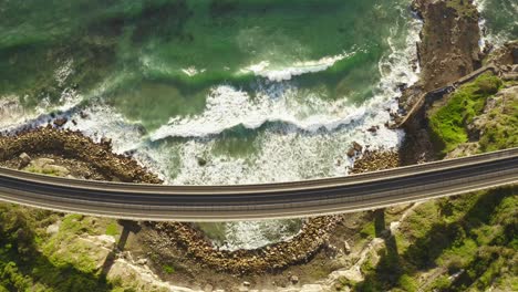 sea cliff bridge along the coast of new south wales, australia