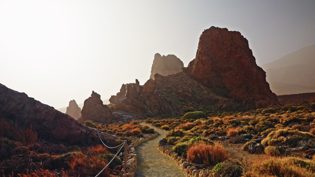 Panoramic view of El Teide National Park.
Volcanic landscape, Tenerife, Canary islands, Spain.