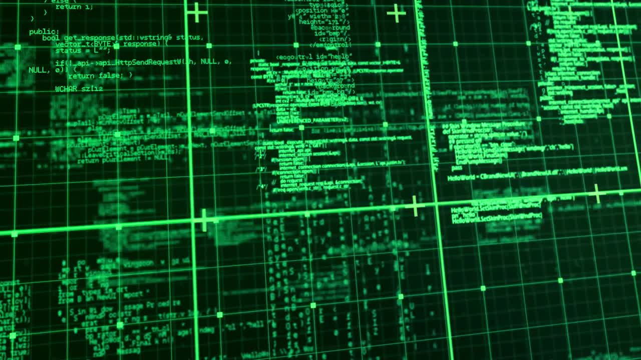 animación digital de la matriz