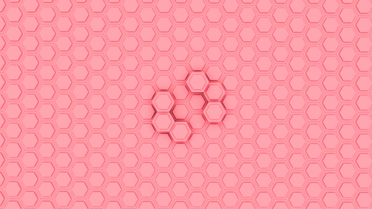 Hexagon Abstract Futuristic Background Seamless Loop Animation, Motion Graphics Element