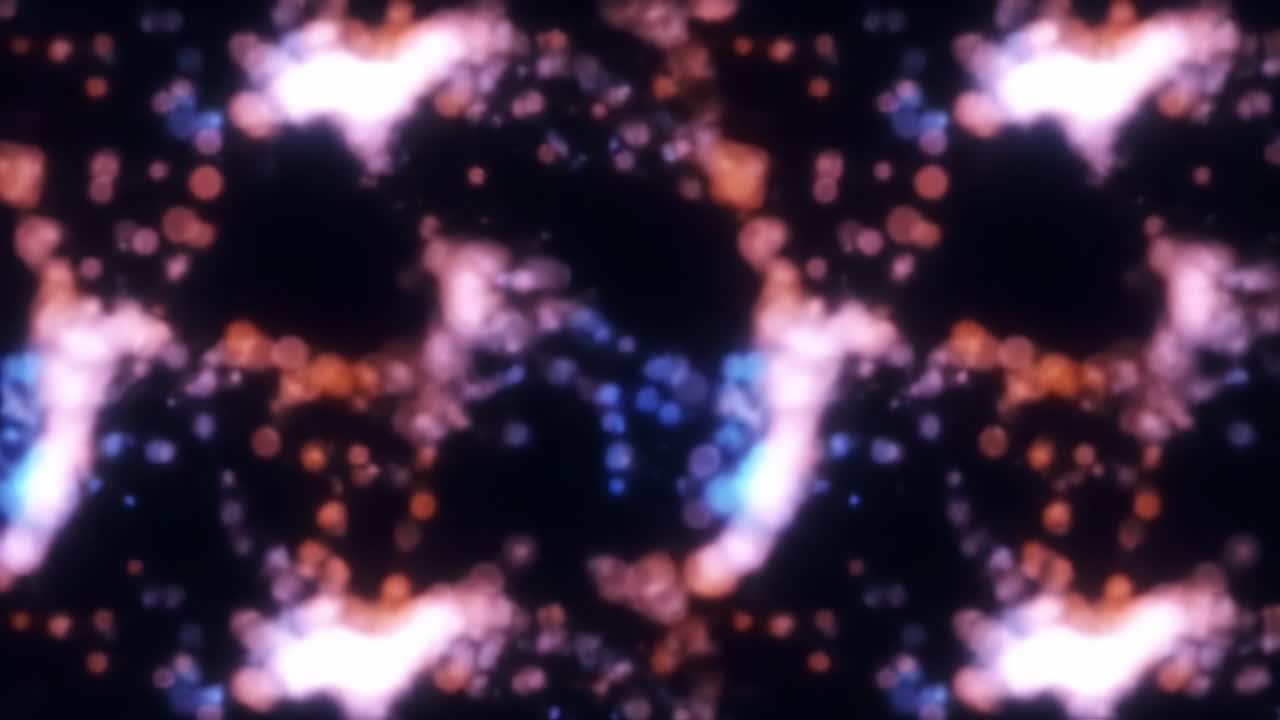 Abstract Glowing Particles Pattern