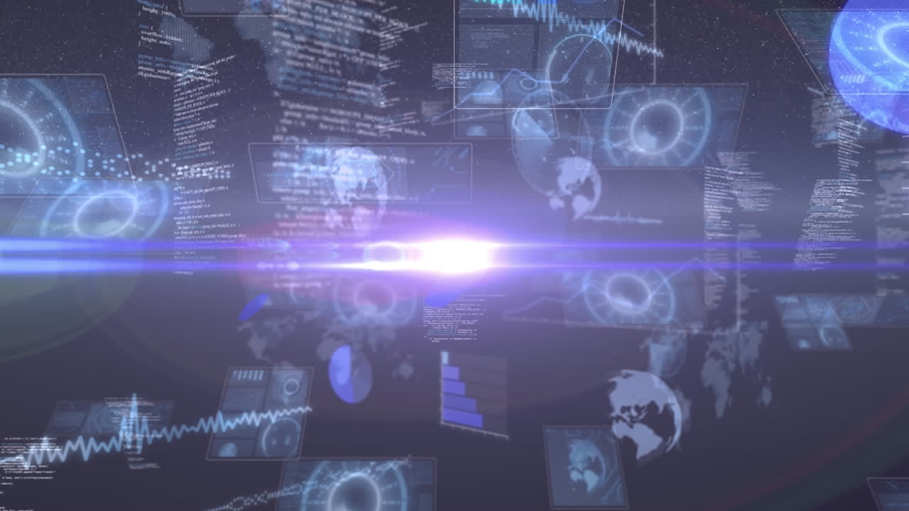 데이터 처리 및 스 스캔의 애니메이션