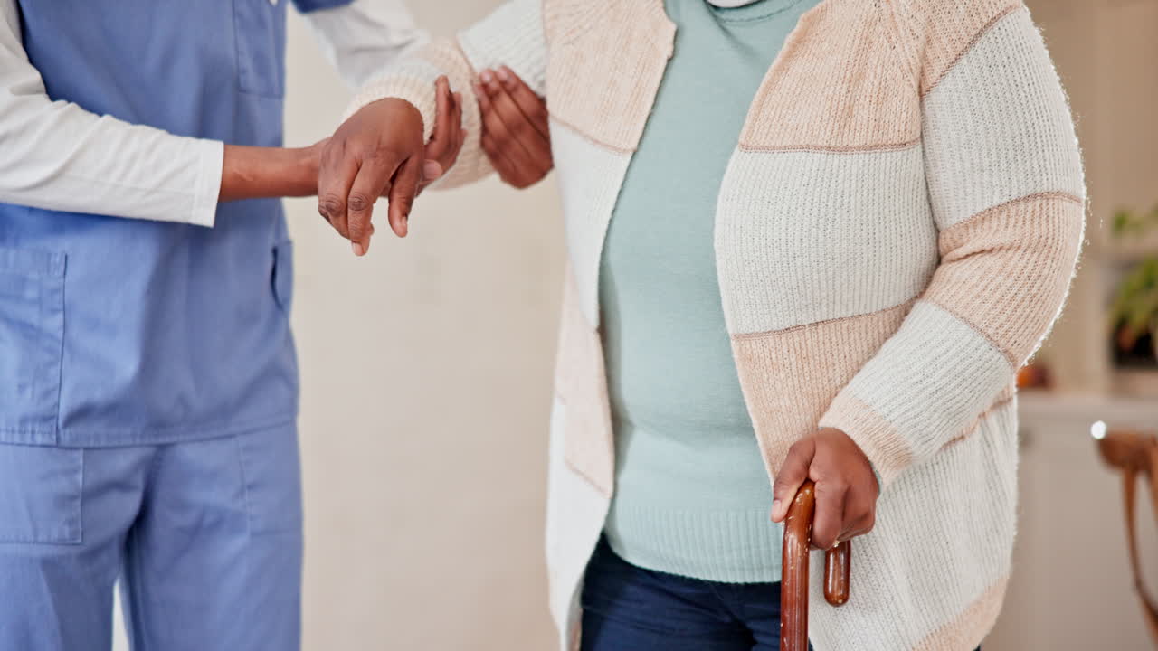 Elderly, patient and nurse