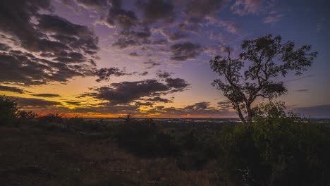 lapso de tiempo en perth, australia occidental