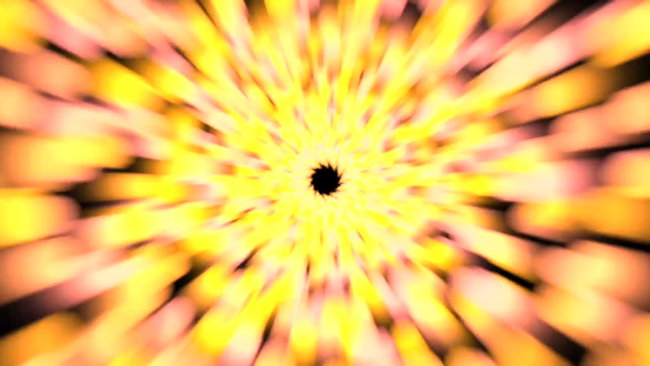 Hyper Speed Worm Hole Golden and Yellow Light
