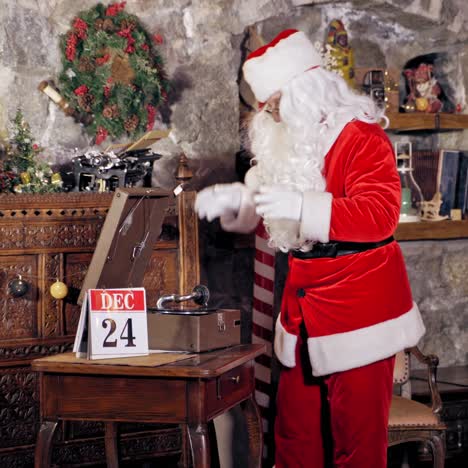 santa claus waiting for christmas