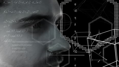 animación del cerebro con tecnología y procesamiento de datos