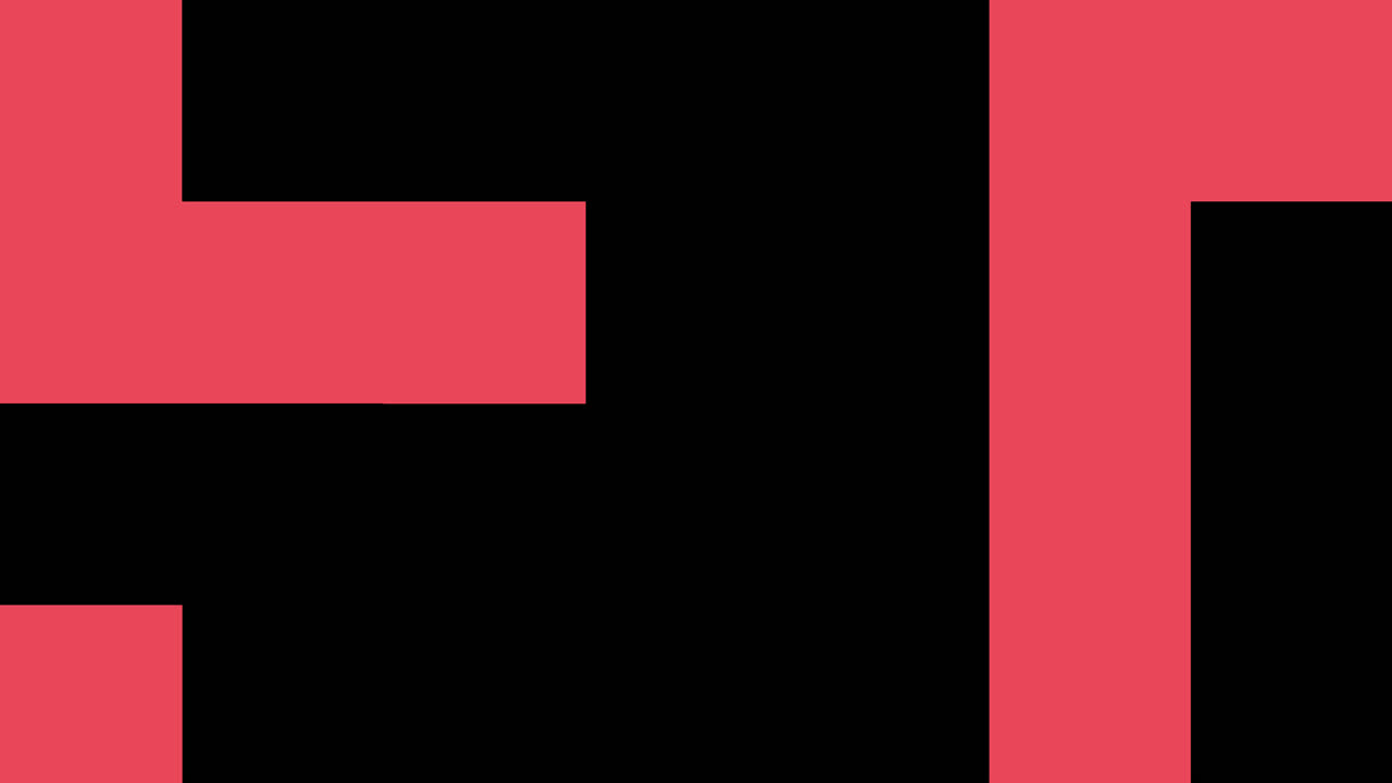 Abstract Red Geometric Shapes Expanding and Contracting Animation