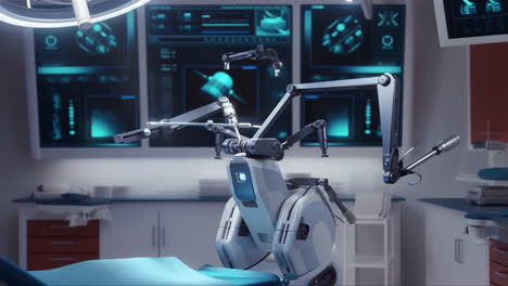futuristic robotic surgical operating room