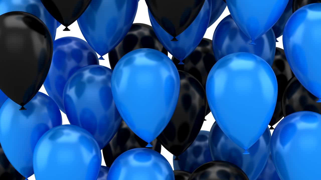 풍선이 날아오고 있습니다.