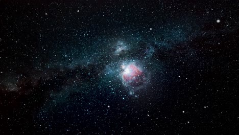 nube de animación del universo viajero con estrellas