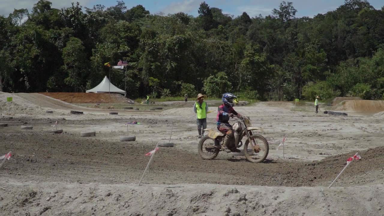 Serikin Bau Motocross,Dirt Bike Race,Kuching,Borneo.