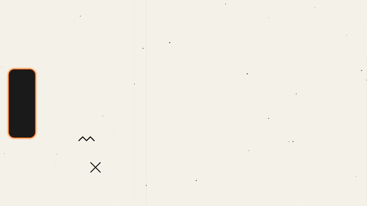 Geometrik Şekiller ve Film Greni Kaplamalı Soyut Minimalist Animasyon