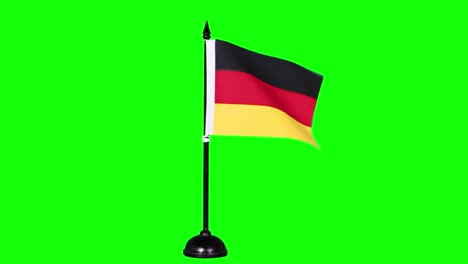 germany flag waving in the studio