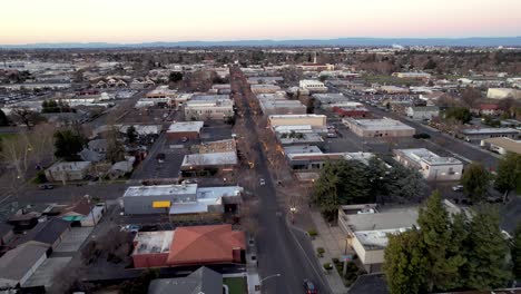 aerial pullout turlock california in 4k