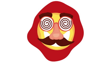 ilustración de la cara graciosa