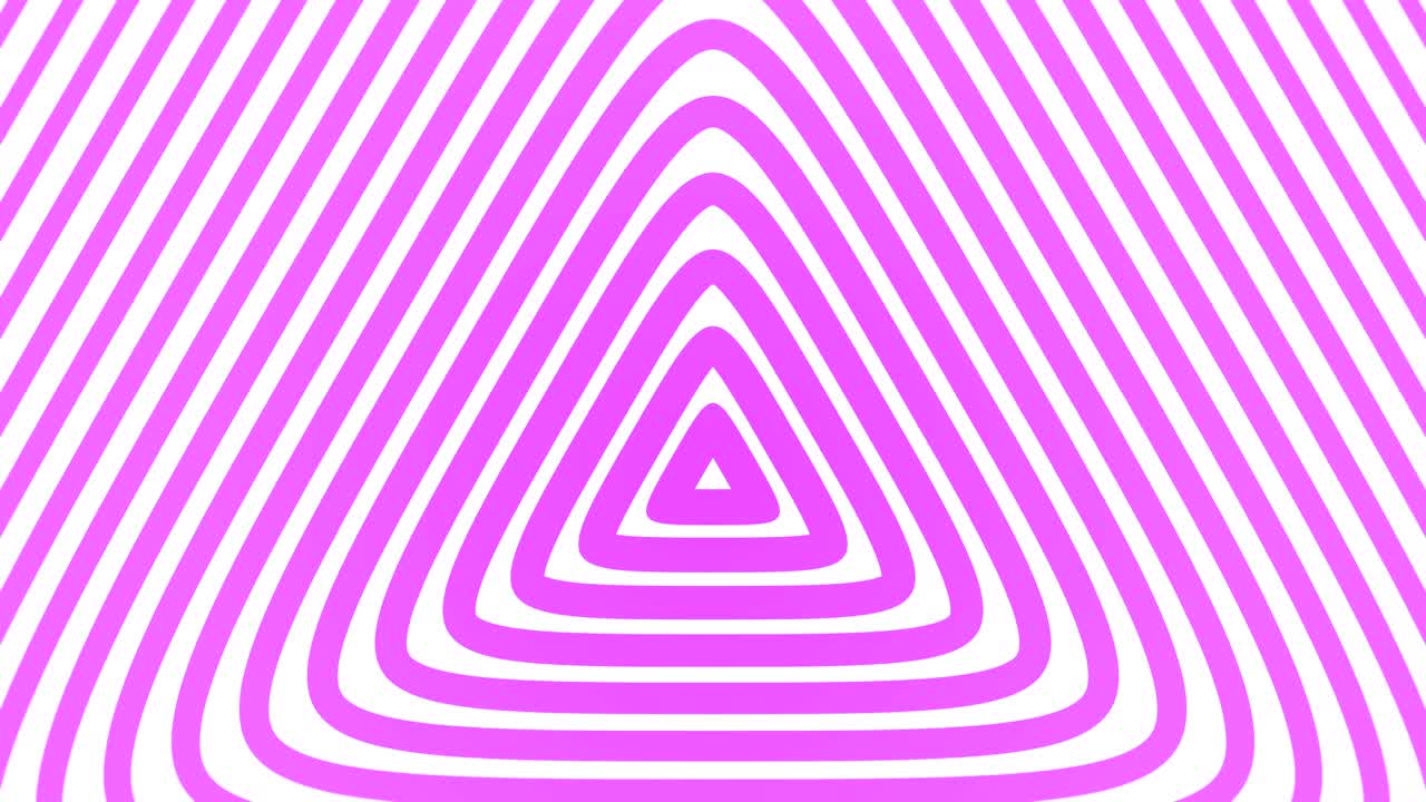 Trekantet geometrisk radial hypnotisk baggrund i uendelig loop