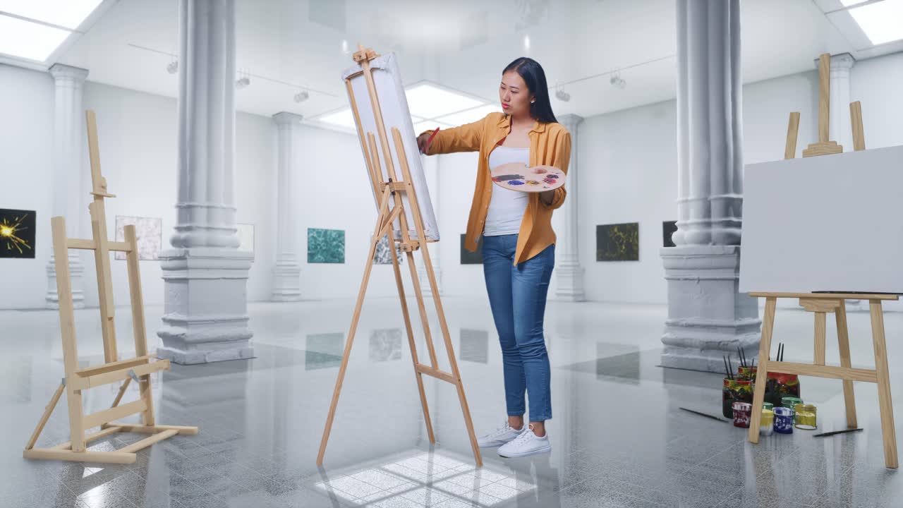 미술관 의 여자 그림