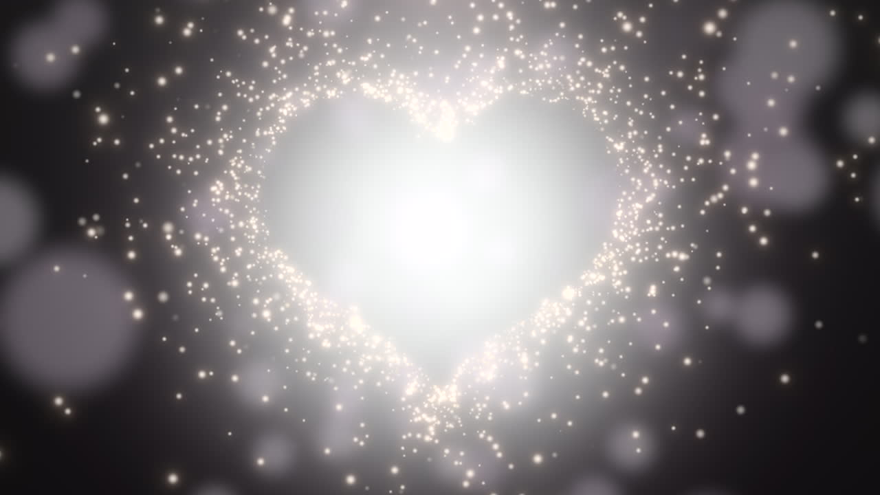 primer plano de corazones negros de amor con fondo de boda