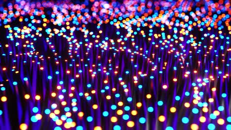 led multicolori che si muovono in onde. animazione a loop infinito