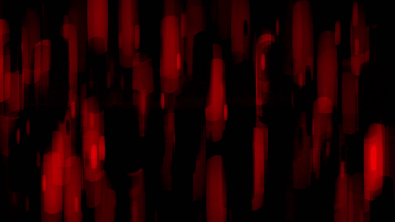 활기찬 빨간색 음색으로 은 둥근 사각형 보케의 애니메이션