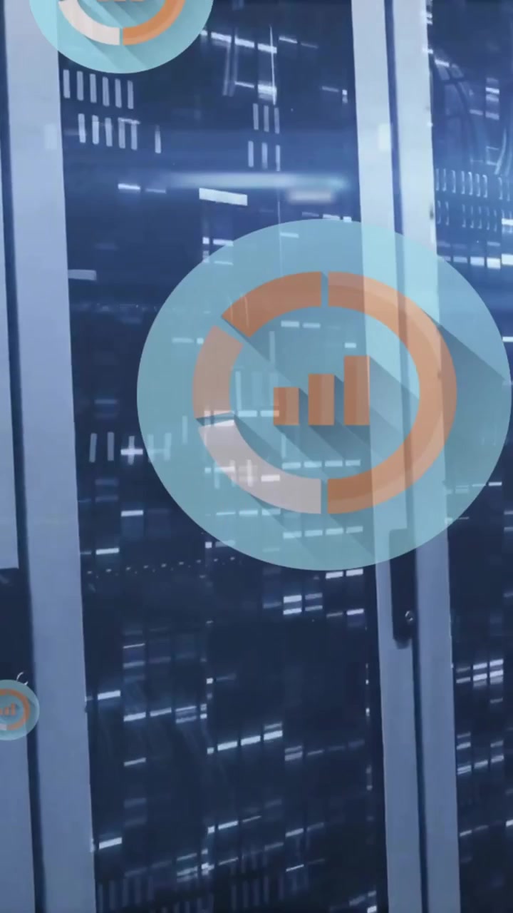 Animation of data processing over computer servers