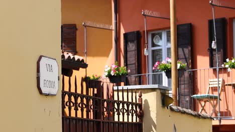 a balcony scene on via roma, turin