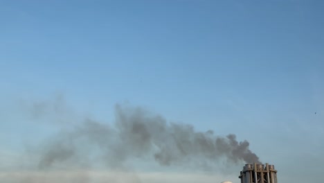 funnel of a cruise ship, smokestack, expel boiler steam and smoke into the air