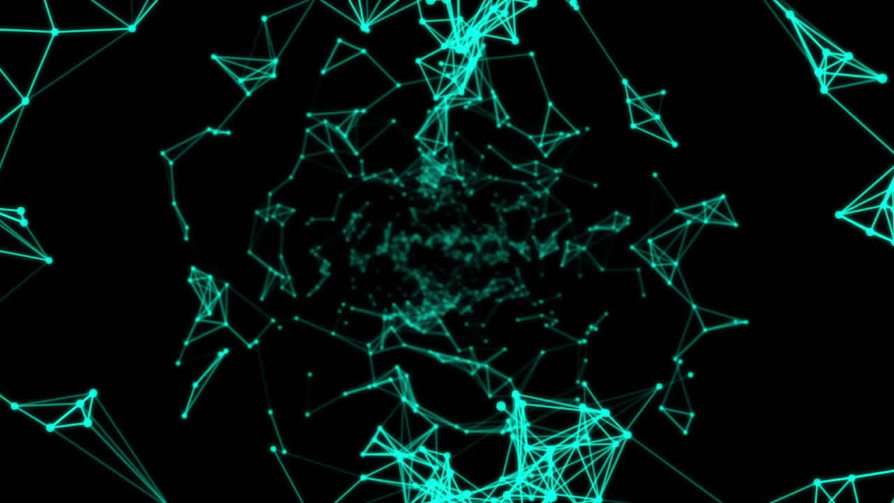 4개의 텍스트, 반 ⁇ 이는 플렉서스 및 검은색 배경에 대한 연결 네트워크의 플렉서스  ⁇