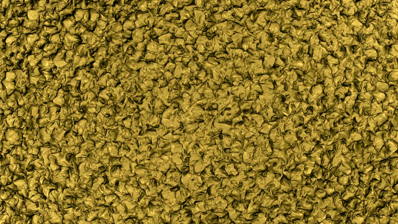 금색으로 추상적인 움직이는 표면