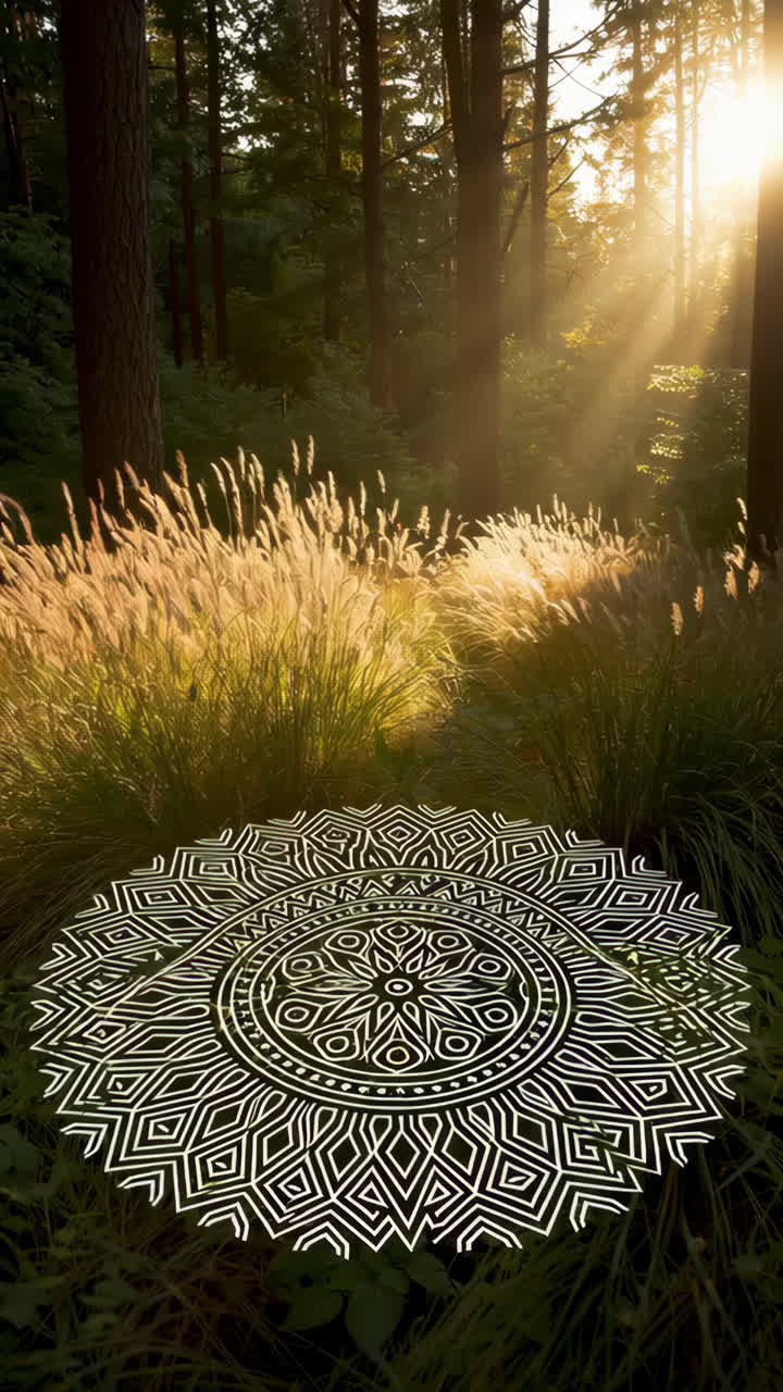 Forest Mandala with Sunlight