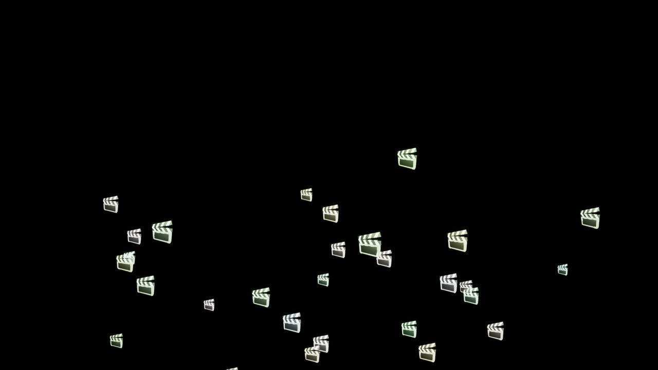 películas y cine señal con prores códec aislado por el canal alfa (fondo transparente) usarlo para mejorar cualquier presentación de video o película de animación o clips cinematográficos o proyecto de película