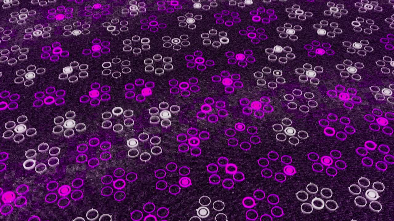 Abstract Geometric Pattern with Circles and Dots