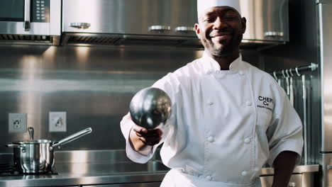 chef in a professional kitchen