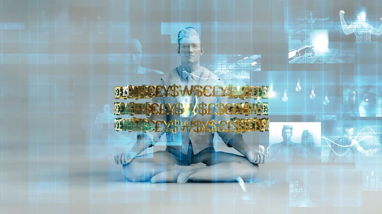 soluciones y servicios de fintech de tecnología financiera concepto de bucle