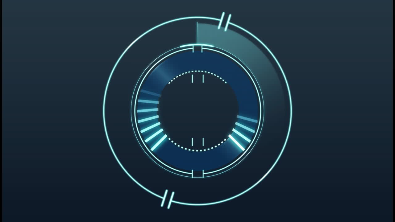 Animation of scope scanning on black background