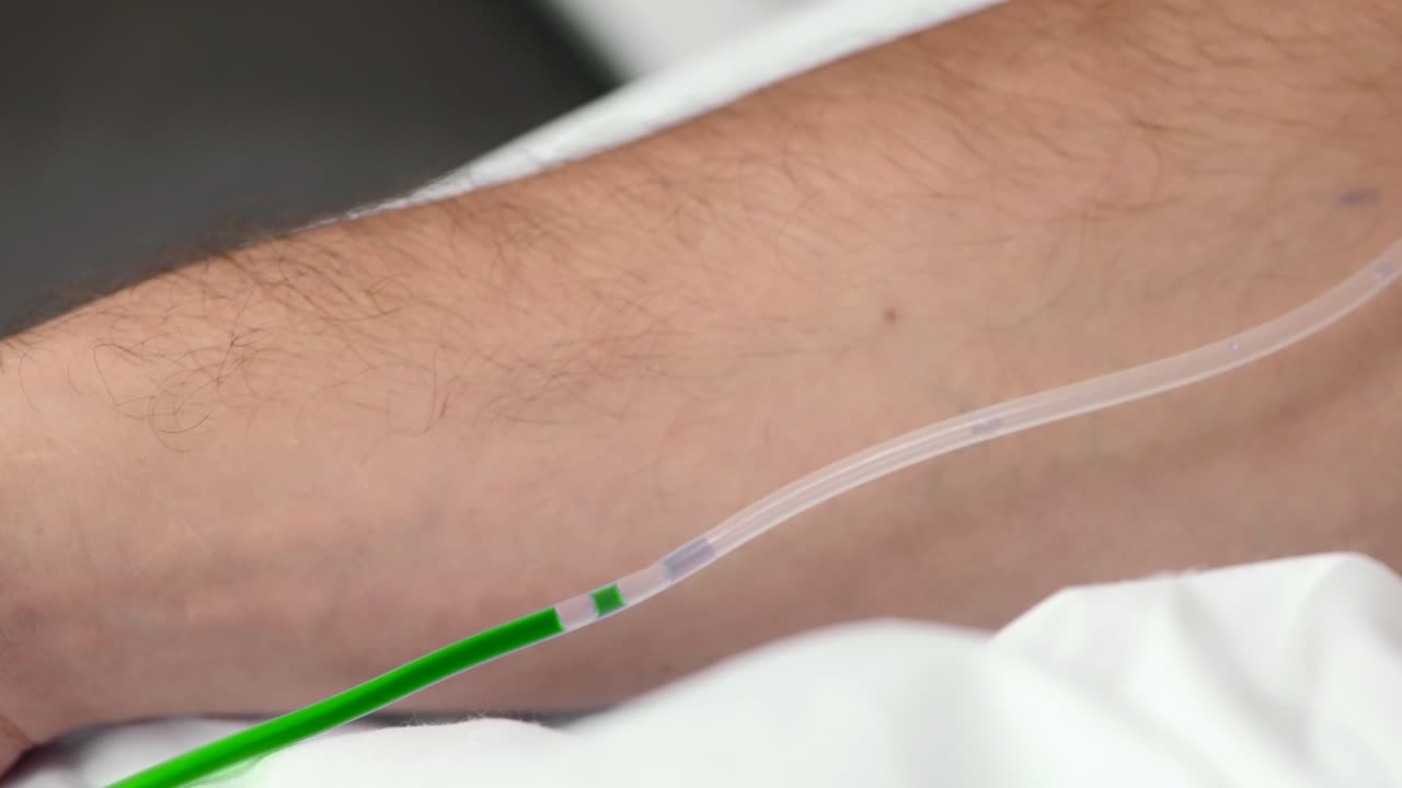 iv 액체를 받는 환자