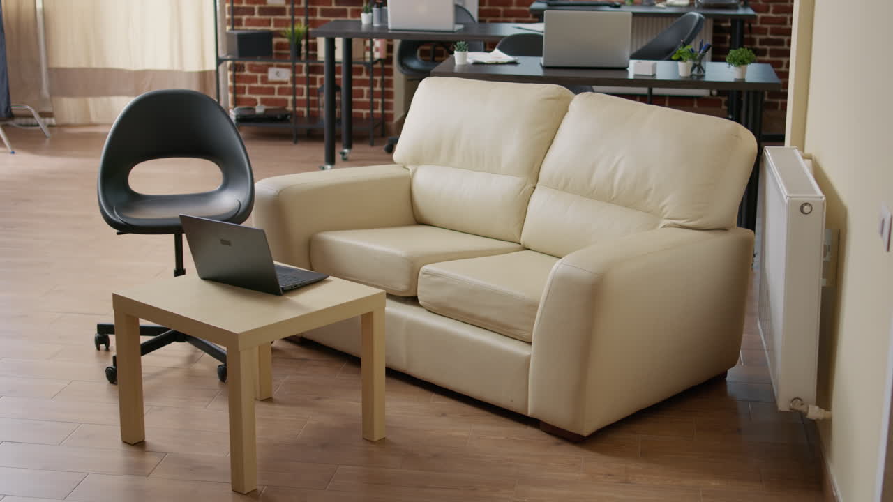 Empty business office for financial statistics analysis