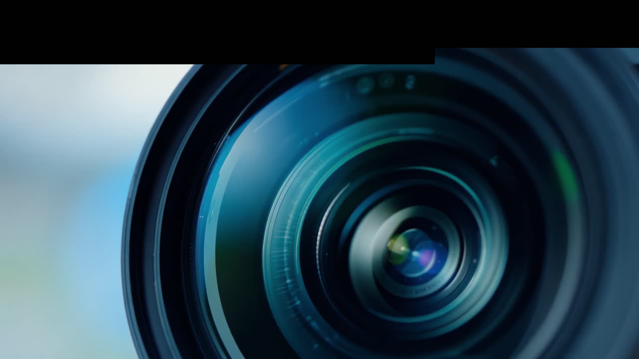 This captivating visual showcases a close-up view of a high-performance camera, highlighting its sleek design and lens features. The background, softly blurred, suggests it's a tranquil outdoor location, perfect for photography enthusiasts to explore their creativity. With natural lighting enhancing