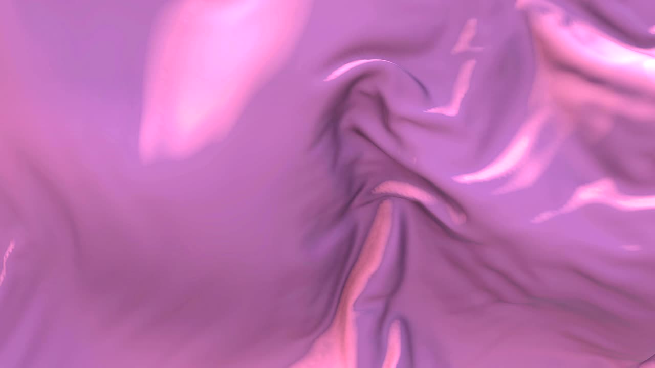 bandera rosa ondeando en el viento animación en cámara lenta. bandera de textura de tela realista 4k soplando suavemente en un día de viento fondo de bucle continuo sin costuras.