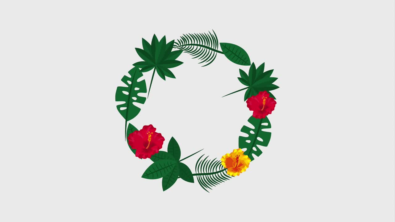 plantilla de verano tropical