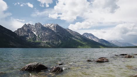 Mount-Moran-Und-Jenny-Lake-Im-Grand-Teton-Nationalpark-In-Wyoming,-USA