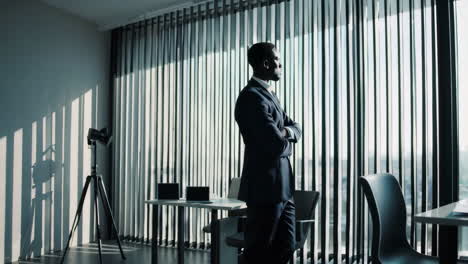 businessman in modern office