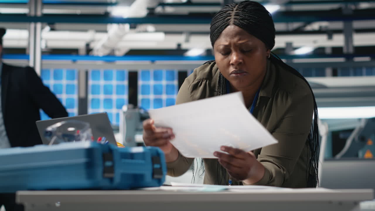 Woman engineer working in a laboratory