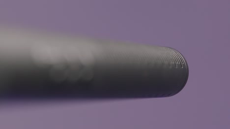 close-up of a microphone