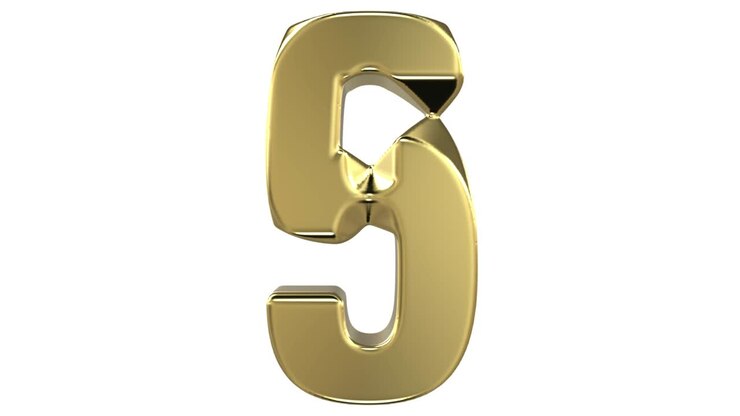 Transformation of the "5" digit into the "9" digit and reverse