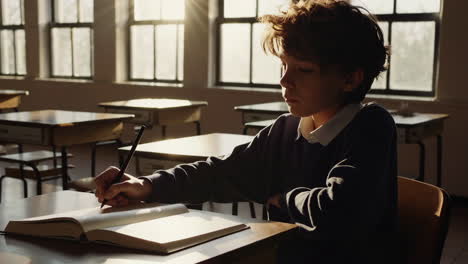 students learning in a sunlit classroom
