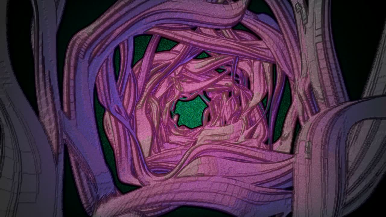 fondo abstracto ondulación de túnel orgánico