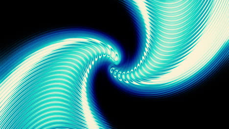 abstract twirling blue light waves